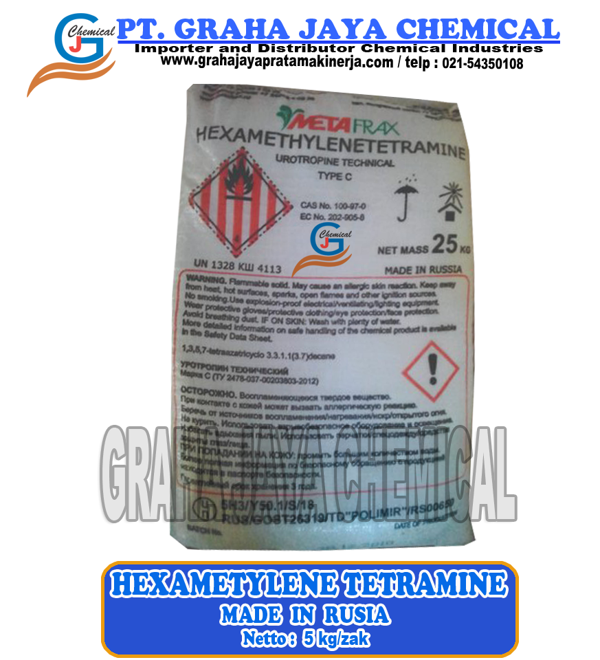 Hexamethylene Tetramine Graha Jaya Pratama Kinerja   Hexamethylene Tetramine 25 GJ 