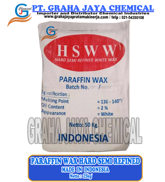 Paraffin Wax Hard Semi Refined – White Wax Ex Pertamina Indonesia